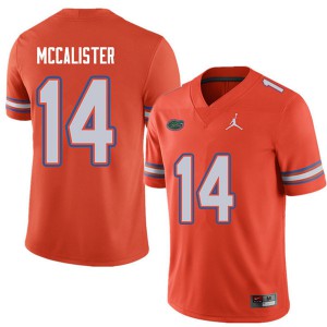 Men's Jordan Brand Alex McCalister Orange Florida #14 High School Jerseys