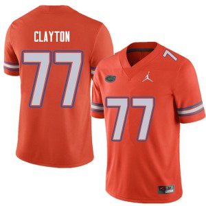 Men's Jordan Brand Antonneous Clayton Orange UF #77 High School Jerseys