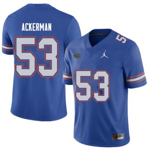 Mens Jordan Brand Brendan Ackerman Royal Florida Gators #53 University Jersey