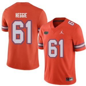 Men Jordan Brand Brett Heggie Orange Florida #61 University Jerseys