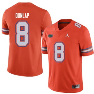 Men's Jordan Brand Carlos Dunlap Orange University of Florida #8 Stitched Jerseys