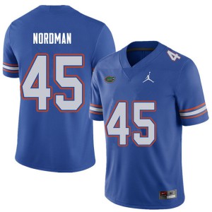 Men's Jordan Brand Charles Nordman Royal Florida #45 Player Jersey