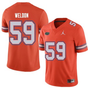 Men's Jordan Brand Danny Weldon Orange University of Florida #59 University Jerseys