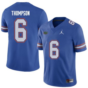 Mens Jordan Brand Deonte Thompson Royal University of Florida #6 Football Jerseys
