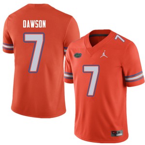 Men's Jordan Brand Duke Dawson Orange University of Florida #7 Football Jersey