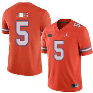 Men Jordan Brand Emory Jones Orange University of Florida #5 Embroidery Jersey