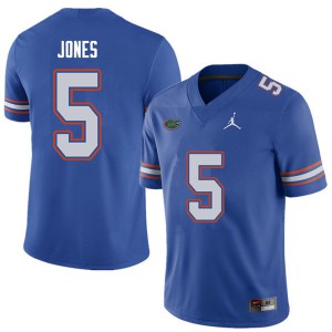 Mens Jordan Brand Emory Jones Royal Florida #5 College Jerseys
