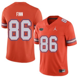 Mens Jordan Brand Jacob Finn Orange University of Florida #86 Stitched Jersey
