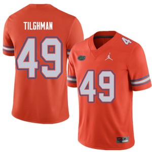 Men's Jordan Brand Jacob Tilghman Orange UF #49 NCAA Jersey