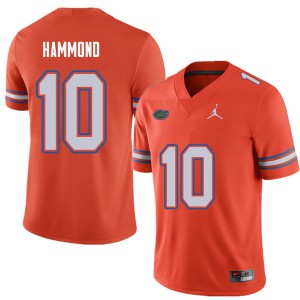 Men Jordan Brand Josh Hammond Orange UF #10 Football Jerseys