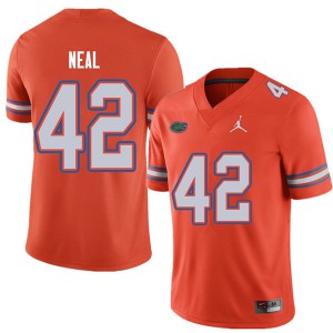 Men's Jordan Brand Keanu Neal Orange Florida #42 College Jerseys
