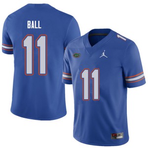 Men Jordan Brand Neiron Ball Royal University of Florida #11 Football Jersey