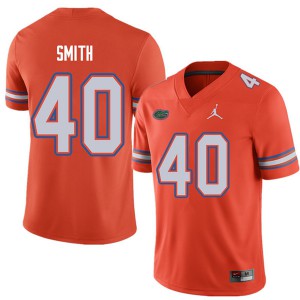 Mens Jordan Brand Nick Smith Orange Florida Gators #40 Stitch Jersey