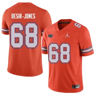 Men's Jordan Brand Richerd Desir-Jones Orange University of Florida #68 Alumni Jersey