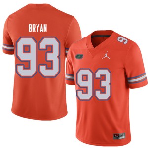 Men's Jordan Brand Taven Bryan Orange Florida Gators #93 Embroidery Jersey