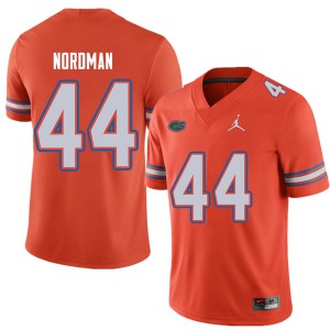 Men's Jordan Brand Tucker Nordman Orange Florida #44 Stitch Jerseys