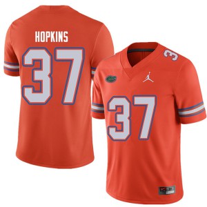 Men's Jordan Brand Tyriek Hopkins Orange Florida #37 Football Jerseys
