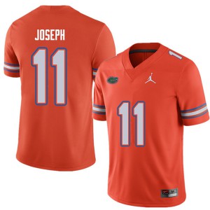Mens Jordan Brand Vosean Joseph Orange Florida #11 Official Jersey