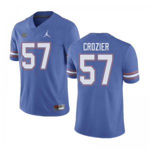 Men's Jordan Brand Coleman Crozier Blue Florida Gators #57 University Jerseys