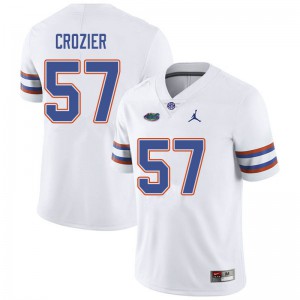 Men Jordan Brand Coleman Crozier White Florida Gators #57 College Jersey