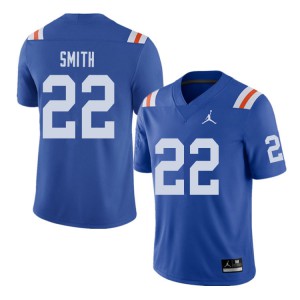 Mens Jordan Brand Emmitt Smith Royal University of Florida #22 Throwback Alternate Stitched Jerseys