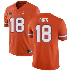 Men's Jordan Brand Jalon Jones Orange Florida #18 University Jersey