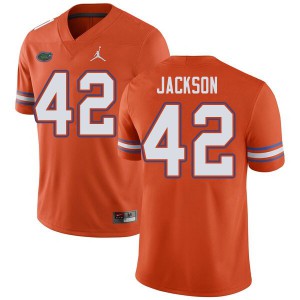 Mens Jordan Brand Jaylin Jackson Orange University of Florida #42 Stitched Jerseys
