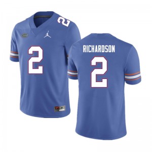 Men Anthony Richardson Blue Florida #2 Football Jersey