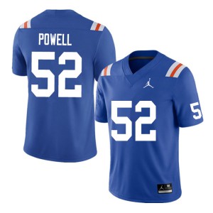 Mens Antwuan Powell Royal UF #52 Throwback Official Jersey