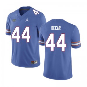 Men Brandon Becar Blue Florida Gators #44 Football Jersey