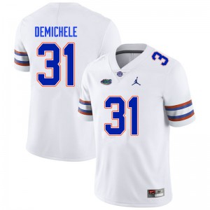 Men's Chase DeMichele White UF #31 Player Jersey