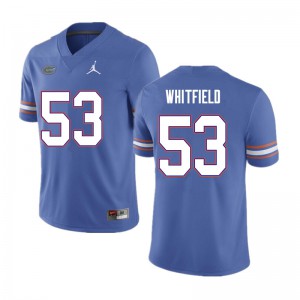 Men Chase Whitfield Blue Florida #53 Official Jerseys