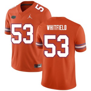 Men's Chase Whitfield Orange Florida #53 Official Jersey