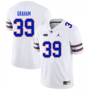 Men's Fenley Graham White University of Florida #39 Player Jersey