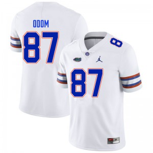 Men's Jonathan Odom White University of Florida #87 Official Jerseys