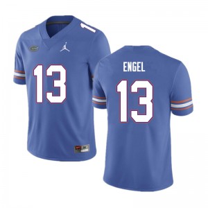 Mens Kyle Engel Blue Florida #13 Official Jerseys