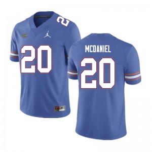 Mens Mordecai McDaniel Blue University of Florida #20 Official Jersey