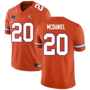 Men Mordecai McDaniel Orange Florida #20 Stitched Jersey