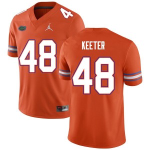 Men Noah Keeter Orange University of Florida #48 Stitch Jerseys