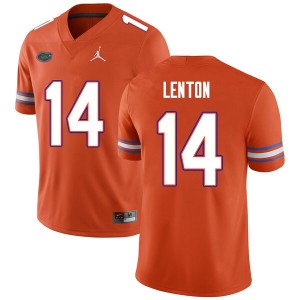 Mens Quincy Lenton Orange University of Florida #14 NCAA Jerseys