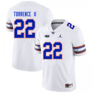 Men Rashad Torrence II White Florida #22 Stitched Jerseys