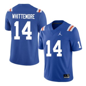 Men's Trent Whittemore Royal Florida #14 Throwback Embroidery Jersey