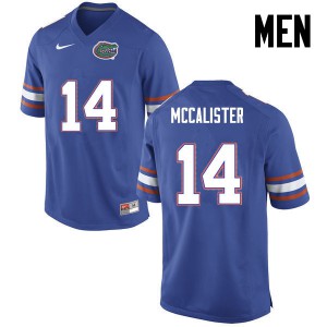 Men Alex McCalister Blue UF #14 University Jerseys