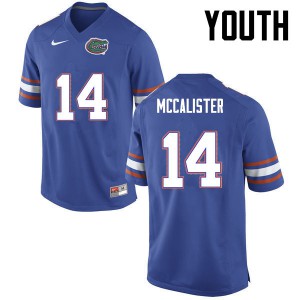 Youth Alex McCalister Blue Florida #14 Stitched Jersey