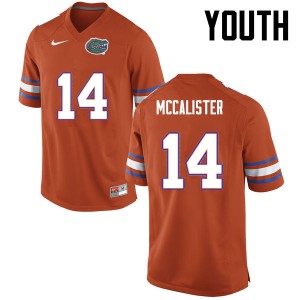 Youth Alex McCalister Orange UF #14 College Jersey
