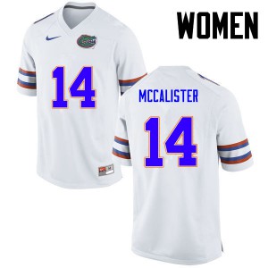 Womens Alex McCalister White Florida Gators #14 High School Jersey