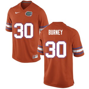 Men Amari Burney Orange Florida #30 Alumni Jersey