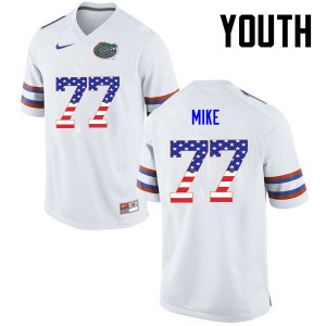 Youth Andrew Mike White UF #77 USA Flag Fashion Player Jerseys