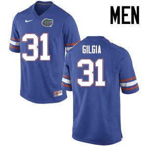 Mens Anthony Gigla Blue UF #31 Official Jersey