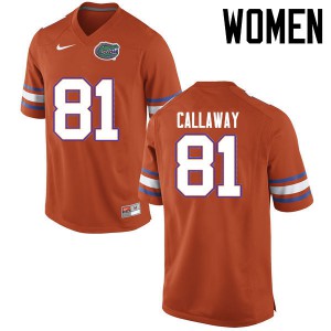 Women Antonio Callaway Orange Florida #81 High School Jerseys